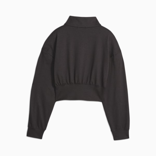 CLOUDSPUN Fashion Half-Zip Women's Training Sweatshirt, PUMA Black, extralarge