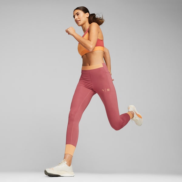 PUMA x FIRST MILE Women's High Impact Running Bra, Bright Melon, extralarge