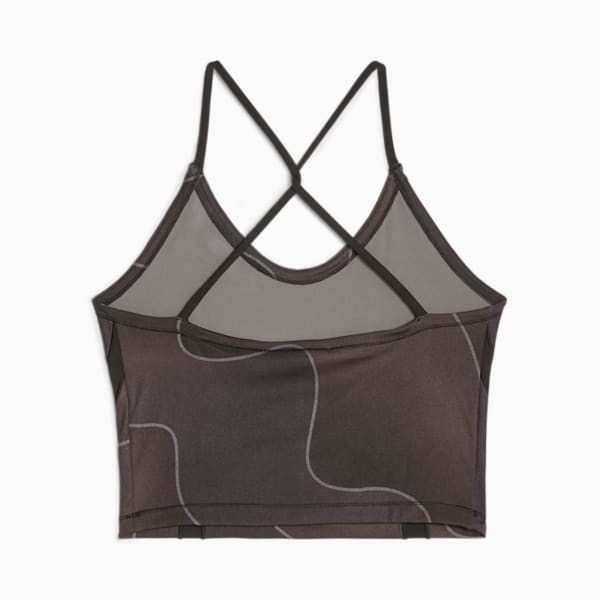 Studio Women's Training Crop Top, PUMA Black-Q3 print, extralarge-IND
