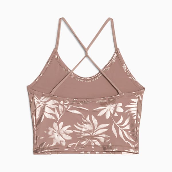 Studio Women's Training Crop Top, Dark Clove-Q4 print, extralarge-IND