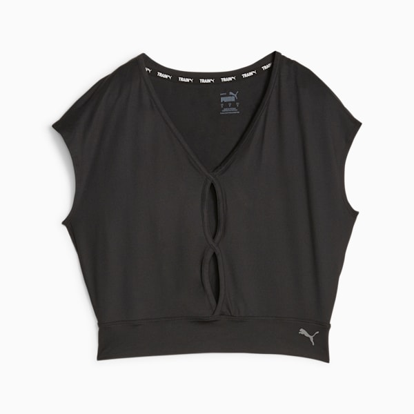Studio Yogini Lite Trend Women's Training Tee, PUMA Black, extralarge