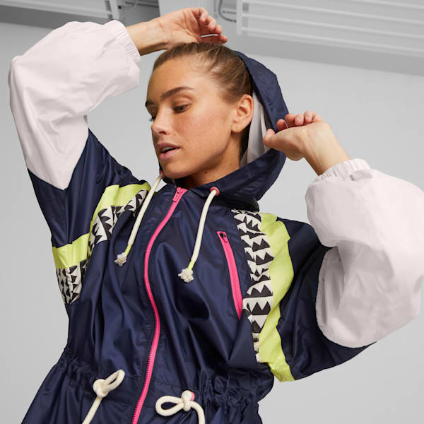 Anorak de entrenamiento PUMA x LEMLEM para mujer, PUMA Navy-Multi, extralarge