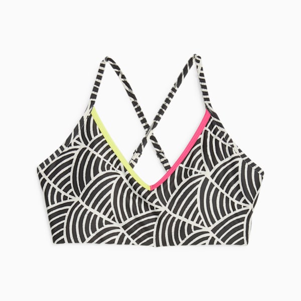 Bra de entrenamiento PUMA x LemLem de bajo impacto para mujer, PUMA Black-Ghost Pepper, extralarge