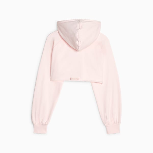 Playera para entrenar de manga larga y largo recortado PUMA x lemlem para mujer, Frosty Pink, extralarge