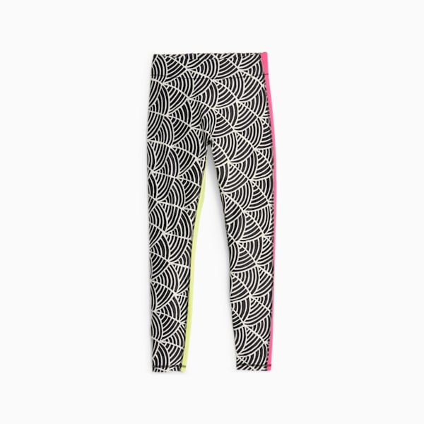 PUMA x LEMLEM Women's High Waisted 7/8 Training Leggings, PUMA Black-Ghost Pepper, extralarge