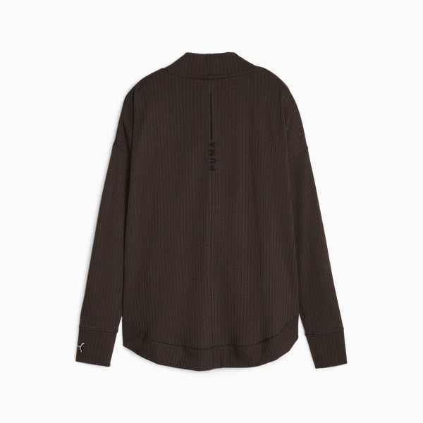 Studio Unwind Women's Long Training Cardigan, PUMA Black, extralarge-IND