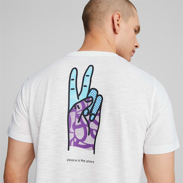 Camiseta para correr PUMA x CIELE “Peace is the Place”, PUMA White, extralarge