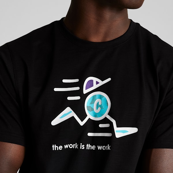 PUMA x CIELE 'The Work is the Work' Running Tee, PUMA Black, extralarge