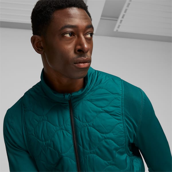 RUN CLOUDSPUN WRMLBL Men's Running Jacket, Malachite, extralarge-GBR