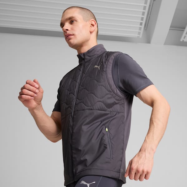 Chaleco de running RUN CLOUDSPUN WRMLBL para hombre, Galactic Gray, extralarge