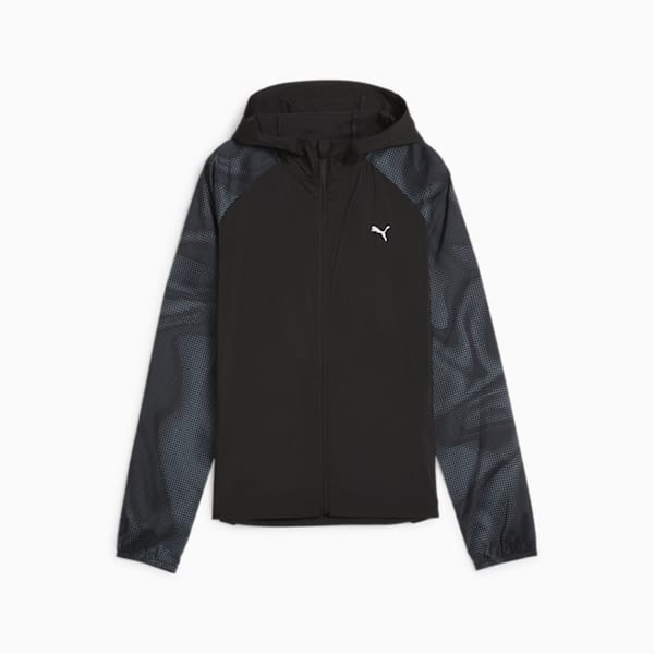 Favourite Velocity Printed Woven Women's Running Jacket, PUMA Black-SS24 Pscychedelic AOP, extralarge-IND