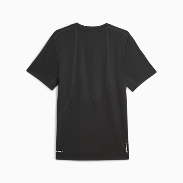 Camiseta de manga corta para correr para hombre, PUMA Black, extralarge