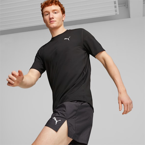 CLOUDSPUN Men's Short Sleeve Running Tee, PUMA Black, extralarge