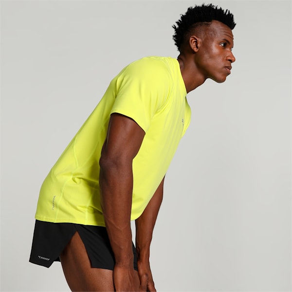 Run Cloudspun Men's T-shirt, Yellow Burst, extralarge-IND