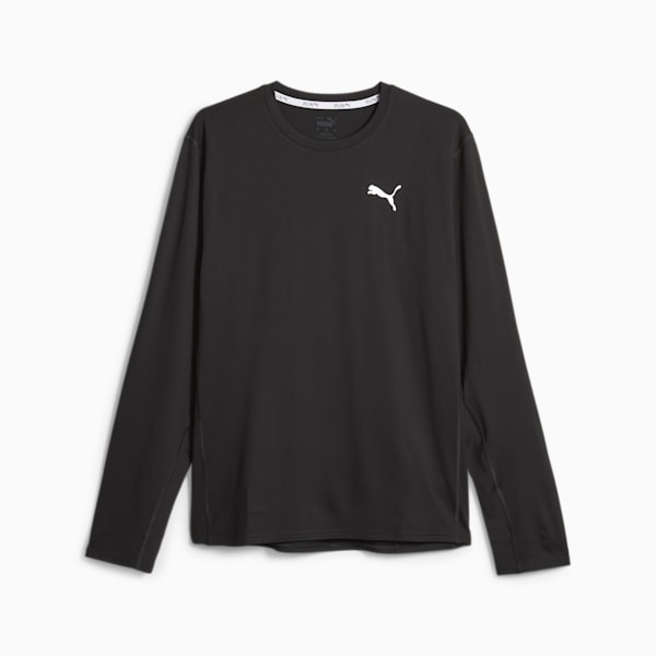 RUN CLOUDSPUN Men's Long Sleeve Running T-shirt, PUMA Black, extralarge-AUS