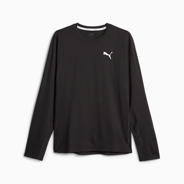 RUN CLOUDSPUN Men's Long Sleeve Running Tee, PUMA Black, extralarge