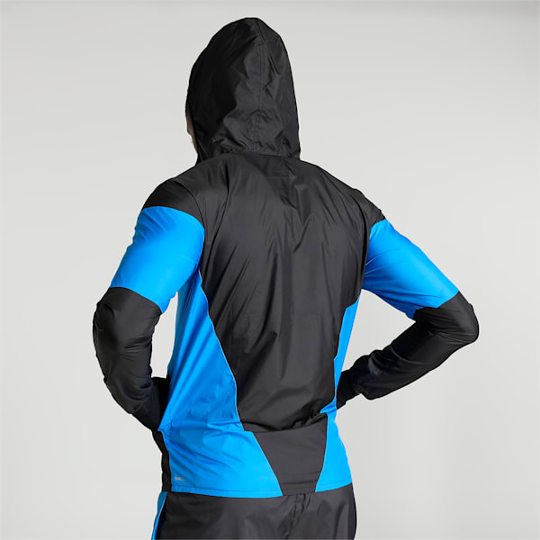 Lightweight Men's Running Jacket, PUMA Black-Ultra Blue, extralarge-IND