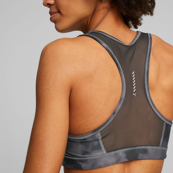 Brasier deportivo Run 4Kekeeps Sujetador para mujer, PUMA Black-AOP, extralarge