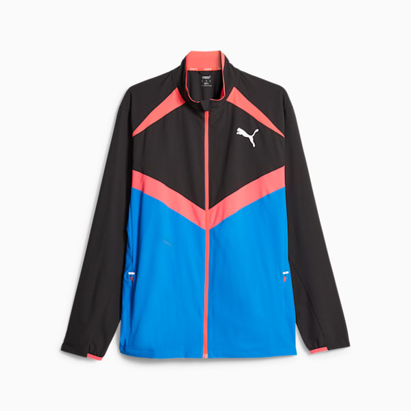 Ultraweave Men's Running Jacket, PUMA Black-Ultra Blue, extralarge