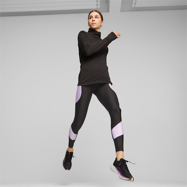 Micro Fleece Women's Running Pullover, PUMA Black, extralarge-GBR
