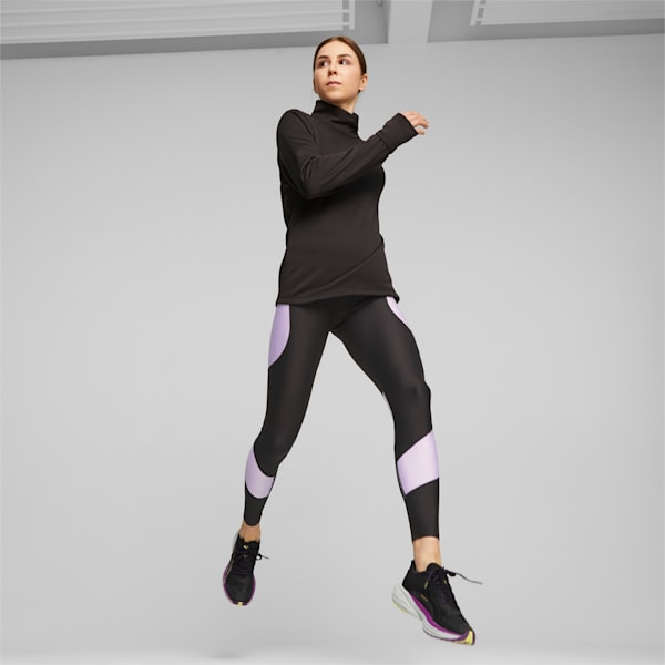 Micro Fleece Women's Running Pullover, PUMA Black, extralarge-IND