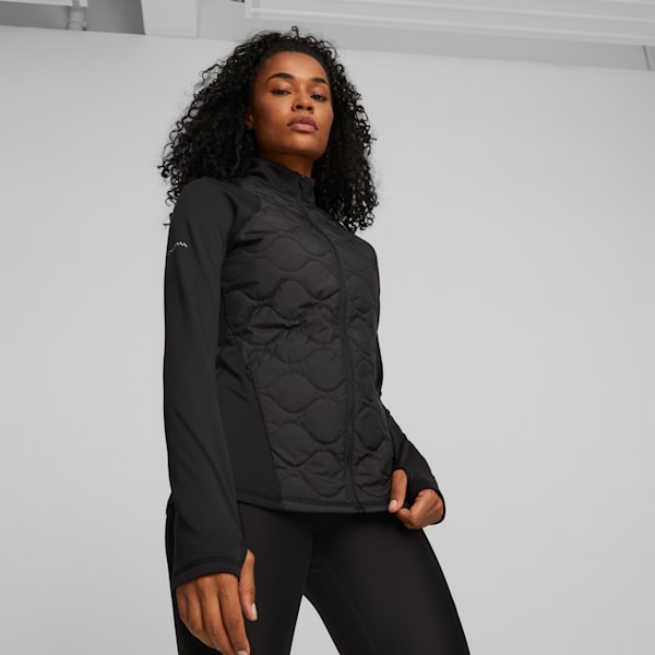 CLOUDSPUN WRMLBL Women's Padded Running Jacket, PUMA Black, extralarge