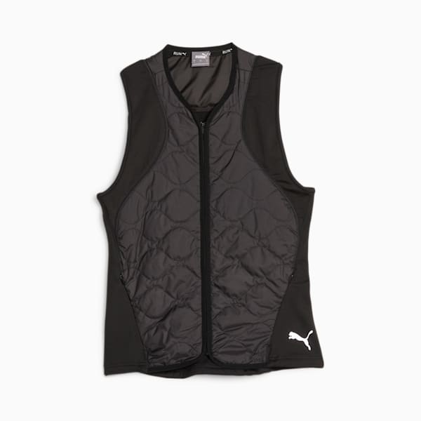 RUN CLOUDSPUN WRMLBL Women's Padded Running Vest, PUMA Black, extralarge-AUS
