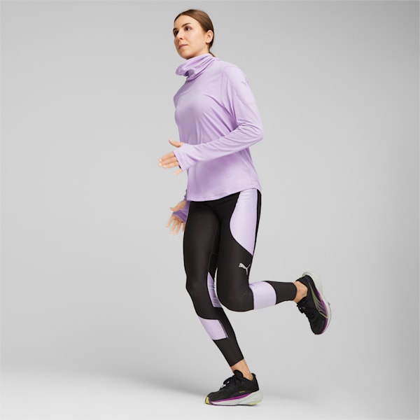 CLOUDSPUN Women's Long Sleeve Running Tee, Vivid Violet, extralarge-IND