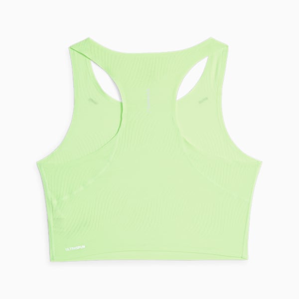 Ultraspun Women's Running Crop Tank Top, Speed Green, extralarge-IND
