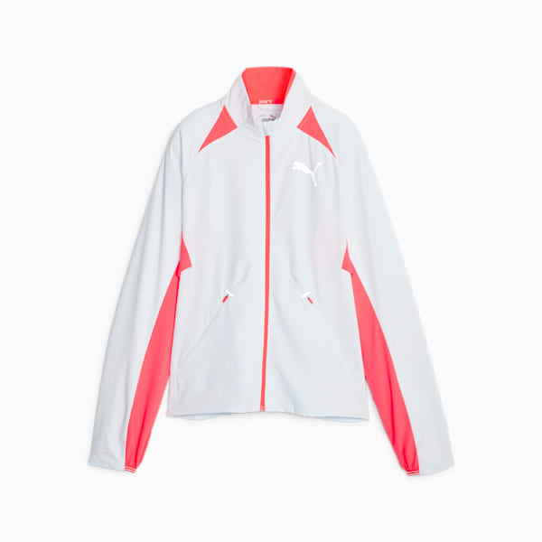 ULTRAWEAVE Women's Running Jacket, Icy Blue-Fire Orchid, extralarge-AUS