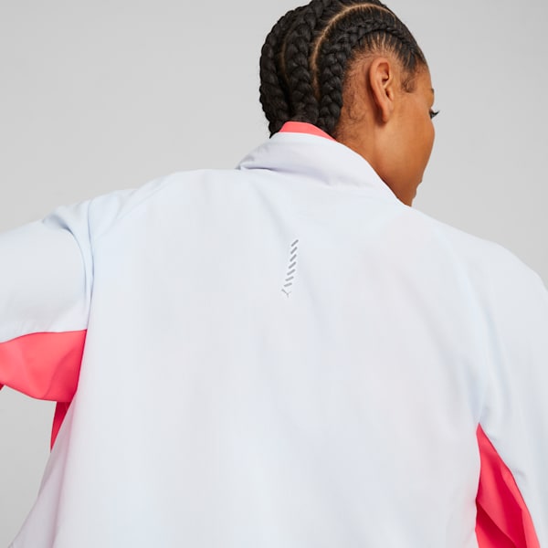 ULTRAWEAVE Women's Running Jacket, Icy Blue-Fire Orchid, extralarge-IND