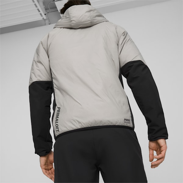 SEASONS Hybrid Primaloft® Men's Running Jacket, Concrete Gray, extralarge
