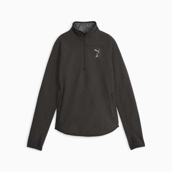 Sudadera de forro polar SEASONS para mujer, Dark Gray Heather, extralarge