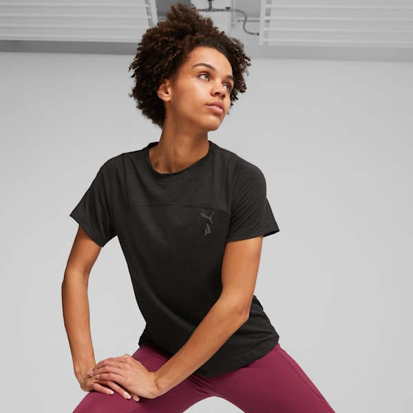 Playera tejida para mujer SEASONS, PUMA Black, extralarge