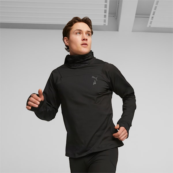 SEASONS Men's Running Fleece, PUMA Black, extralarge-GBR