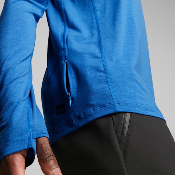 SEASONS Men's Long Sleeve Tee, Ultra Blue, extralarge