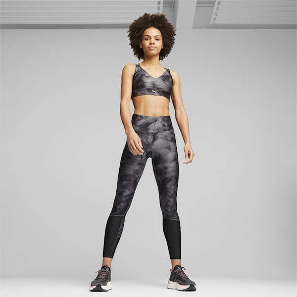 ULTRAFORM High-Waist Printed Women's Running Tights, PUMA Black, extralarge-AUS