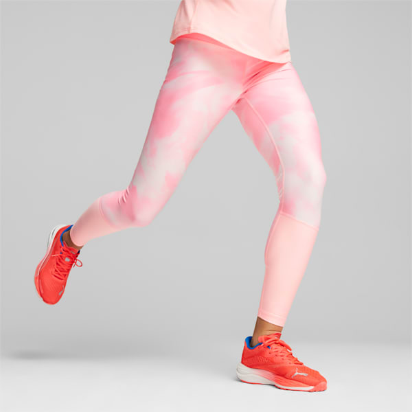 ULTRAFORM High Waist Full Length Printed Running Tights Women, Koral Ice, extralarge-GBR