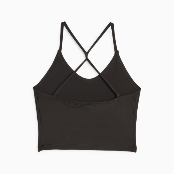 Crop top de yoga Studio Ultrabare Femme, PUMA Black-SHIBORI, extralarge