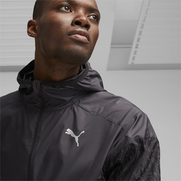 Run Aop Lightweight Men's Running Jacket, PUMA Black, extralarge-AUS