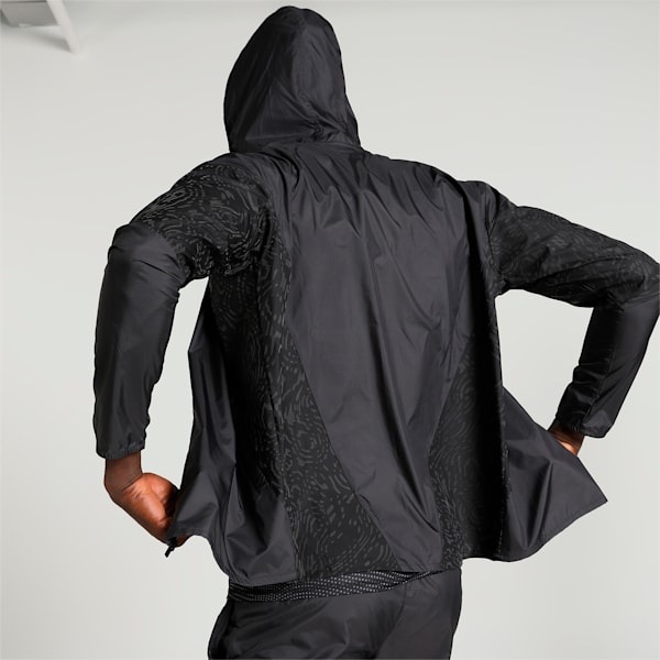 Run Aop Lightweight Men's Running Jacket, PUMA Black, extralarge-IND