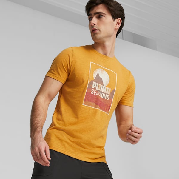 Camiseta Puma - Amarillo - Camiseta Running Hombre