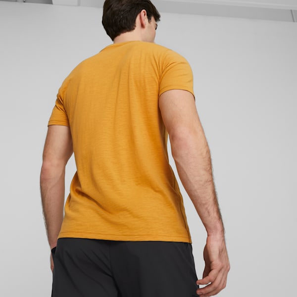 Men's Training Running Tee, Amber, extralarge