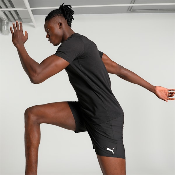 Run Men's Graphic Training Tee, PUMA Black-Q4 Graphic, extralarge-IND