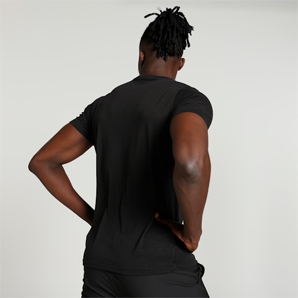 Run Men's Graphic Training Tee, PUMA Black-Q4 Graphic, extralarge-IND