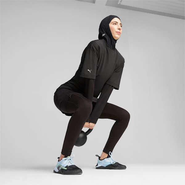 Modest Women's Oversized Training Tee, PUMA Black, extralarge-GBR