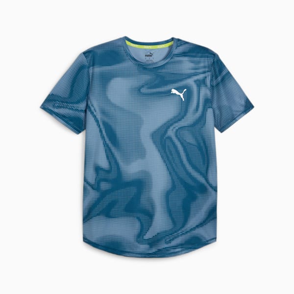 Run Favourite Men's Running T-shirt, Ocean Tropic-print, extralarge-IDN