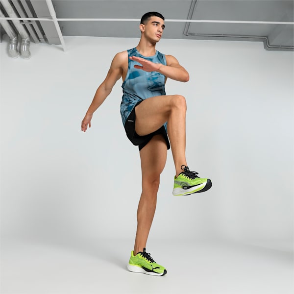 Run Favourite Men's Running Singlet, Ocean Tropic-print, extralarge-IND