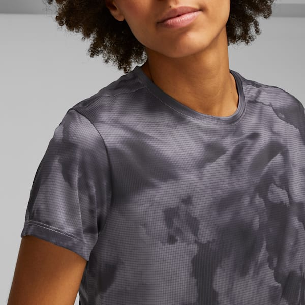 Run Favorite Women's Tee, PUMA Black-AOP, extralarge-GBR