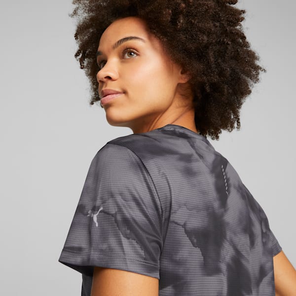 Run Favorite Women's Tee, PUMA Black-AOP, extralarge-GBR